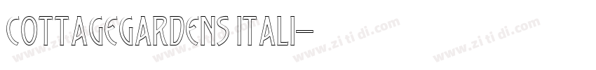 CottageGardens Itali字体转换